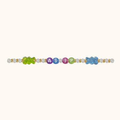 Best Friend Gift Candle & Friendship Bracelet Set - 4 Colors and Phrases